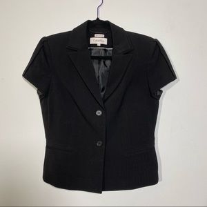 Calvin Klein Black Short Sleeve Blazer
